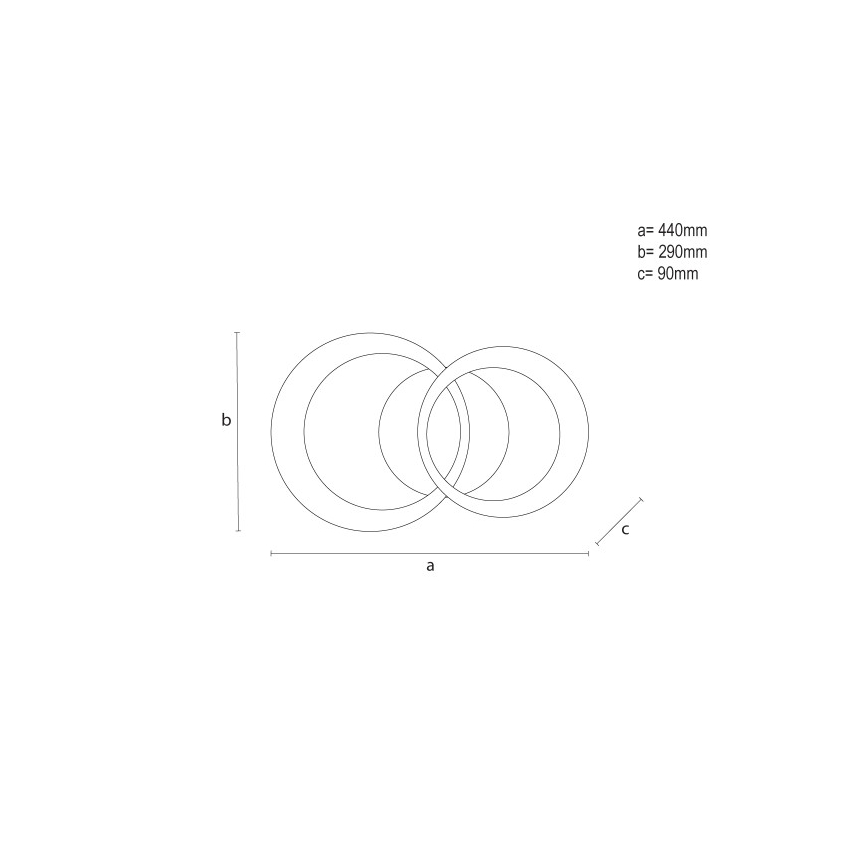 Plafoniera dimmerabile a LED/35W/230V 3000-6500K + telecomando