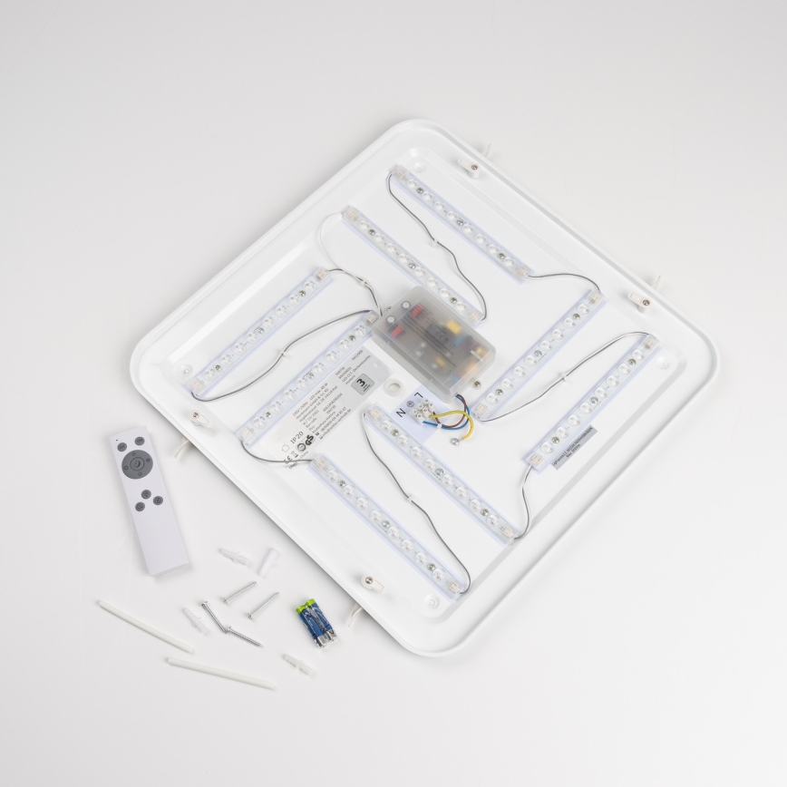 Plafoniera LED dimmerabile LED/42W/230V 3000-6500K 49x49 cm bianca + telecomando