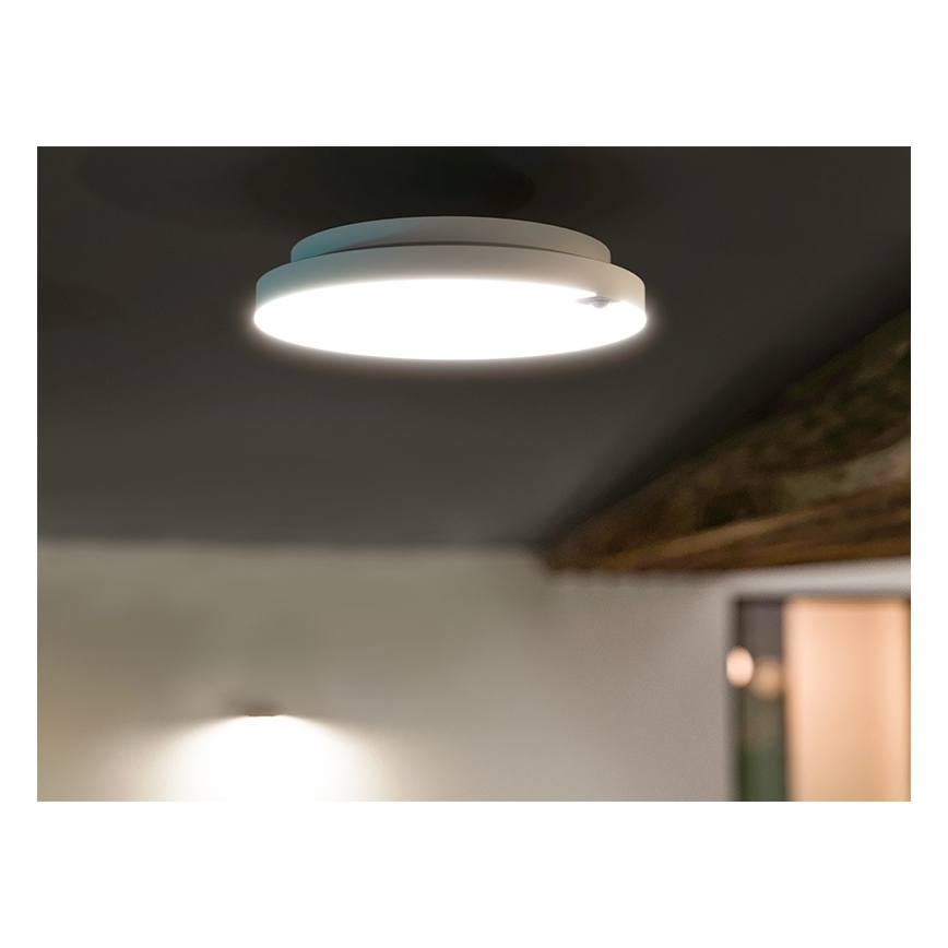 Plafoniera a LED dimmerabile con sensore di movimento e sensore crepuscolare LED/6/12/18W/230V Ø 23 cm