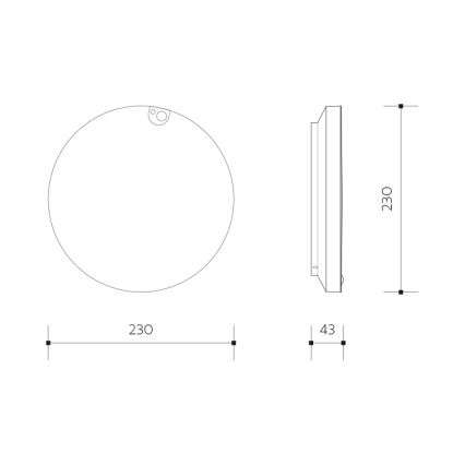 Plafoniera a LED dimmerabile con sensore di movimento e sensore crepuscolare LED/6/12/18W/230V Ø 23 cm