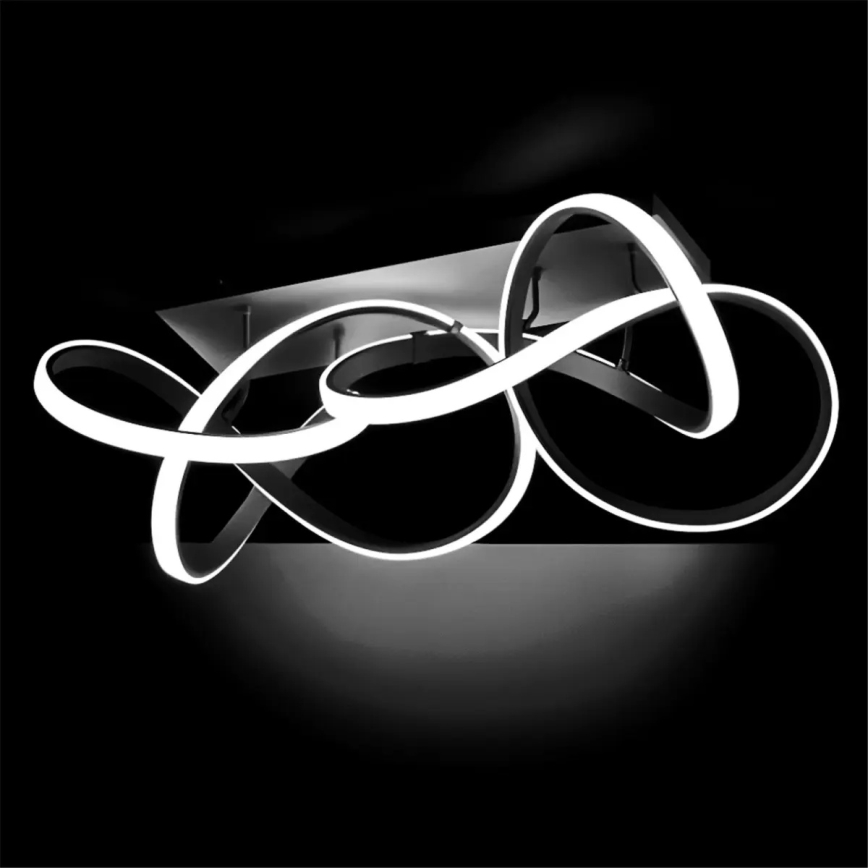 Plafoniera dimmerabile a LED INDIGO LED/64W/230V nera