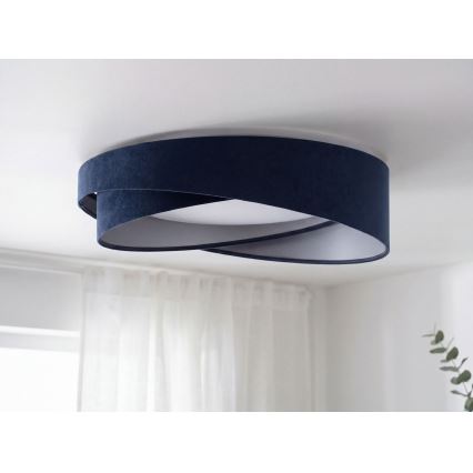 Plafoniera dimmerabile a LED SMART GALAXY MODERN LED/24W/230V 3000-6500K Ø 55 cm blu/argento + telecomando