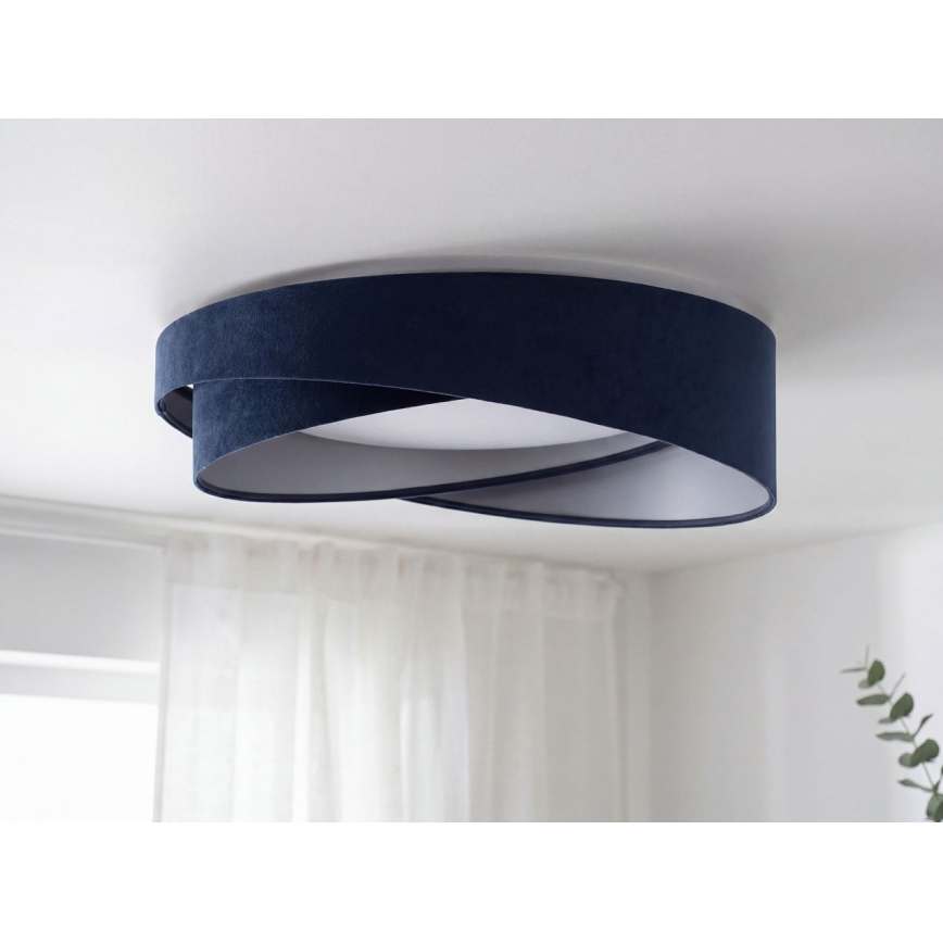 Plafoniera dimmerabile a LED SMART GALAXY MODERN LED/24W/230V 3000-6500K Ø 55 cm blu/argento + telecomando