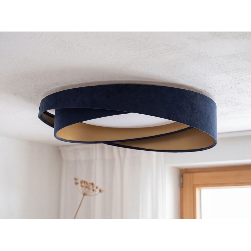 Plafoniera dimmerabile a LED SMART GALAXY MODERN LED/24W/230V 3000-6500K Ø 55 cm blu/oro + telecomando