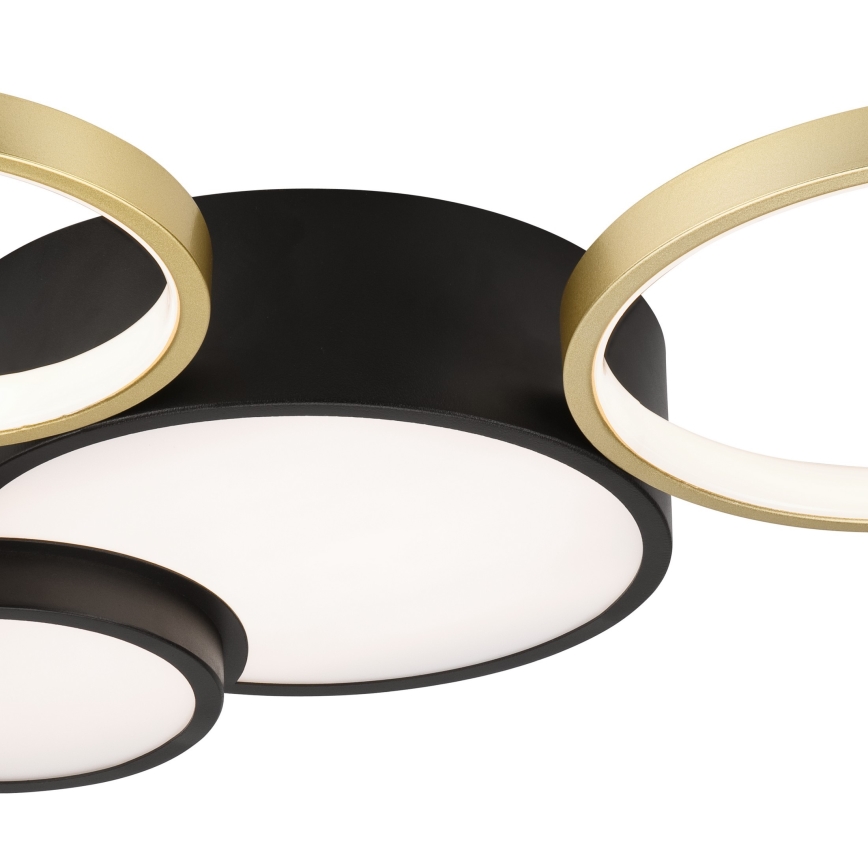 Plafoniera dimmerabile ALIZEE LED/30W/230V 3000-6500K nero/oro