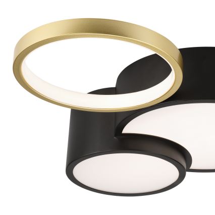 Plafoniera dimmerabile ALIZEE LED/30W/230V 3000-6500K nero/oro