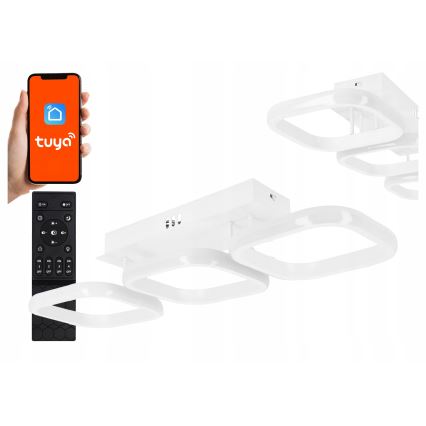 Plafoniera dimmerabile a LED 33W/230V 3000-6500K bianca Wi-Fi Tuya + telecomando