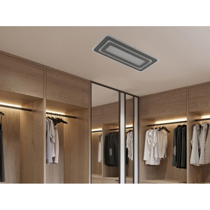 Plafoniera LED dimmerabile LED/85W/230V 3000-6500K grigio + telecomando