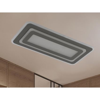 Plafoniera LED dimmerabile LED/85W/230V 3000-6500K grigio + telecomando