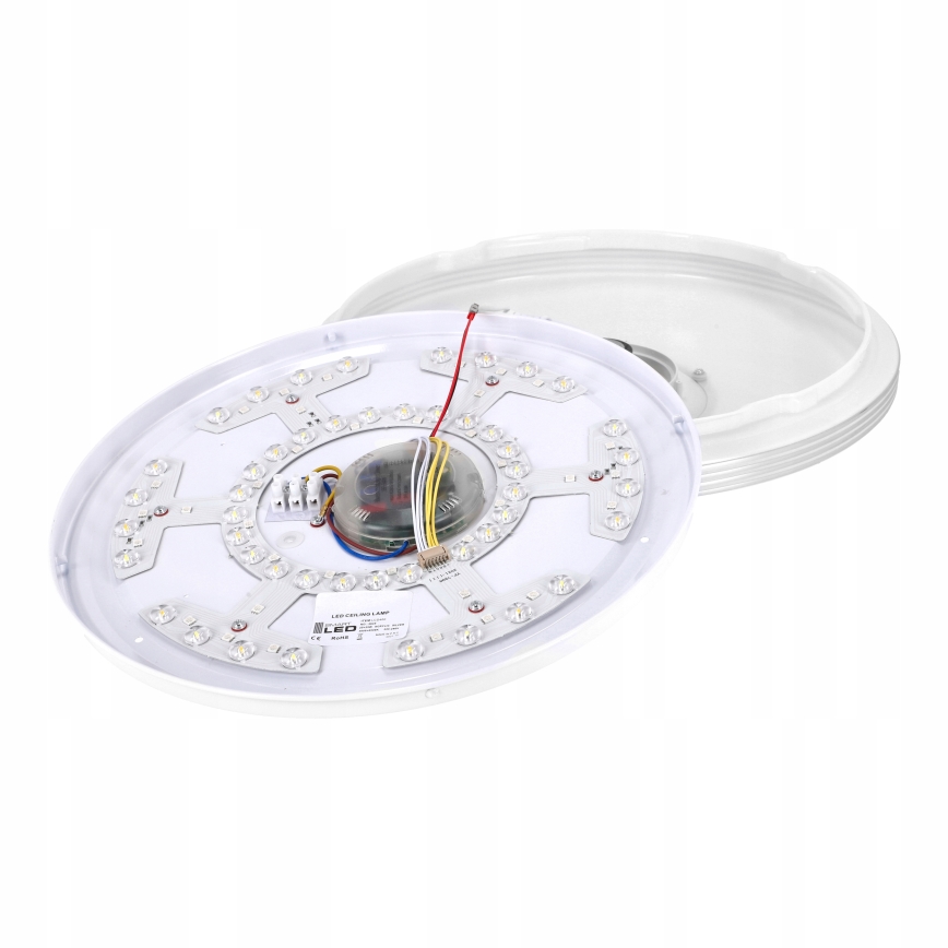 Plafoniera LED RGBW dimmerabile con altoparlante LED/60W/230V 3000-6000K Ø 40 cm bianco + telecomando