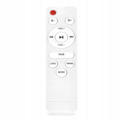 Plafoniera LED RGBW dimmerabile con altoparlante LED/60W/230V 3000-6000K Ø 40 cm bianco + telecomando