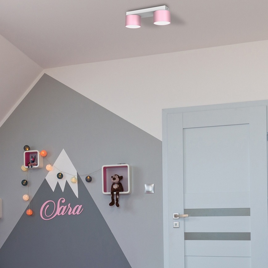 Plafoniera DIXIE 2xGX53/11W/230V rosa