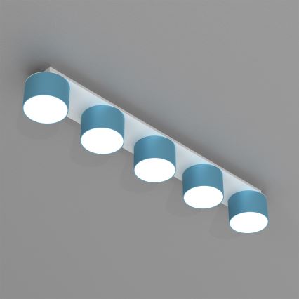 Plafoniera DIXIE 5xGX53/11W/230V blu