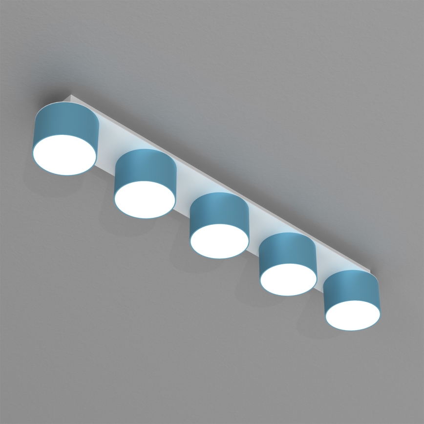 Plafoniera DIXIE 5xGX53/11W/230V blu