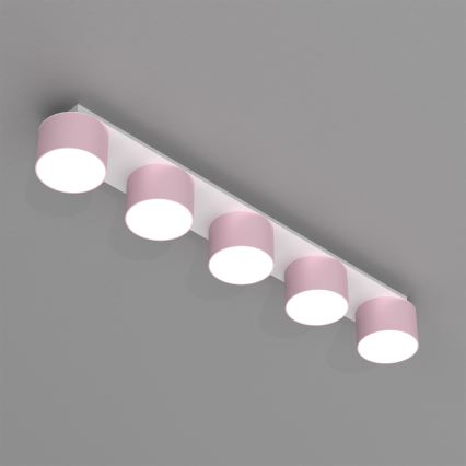 Plafoniera DIXIE 5xGX53/11W/230V rosa