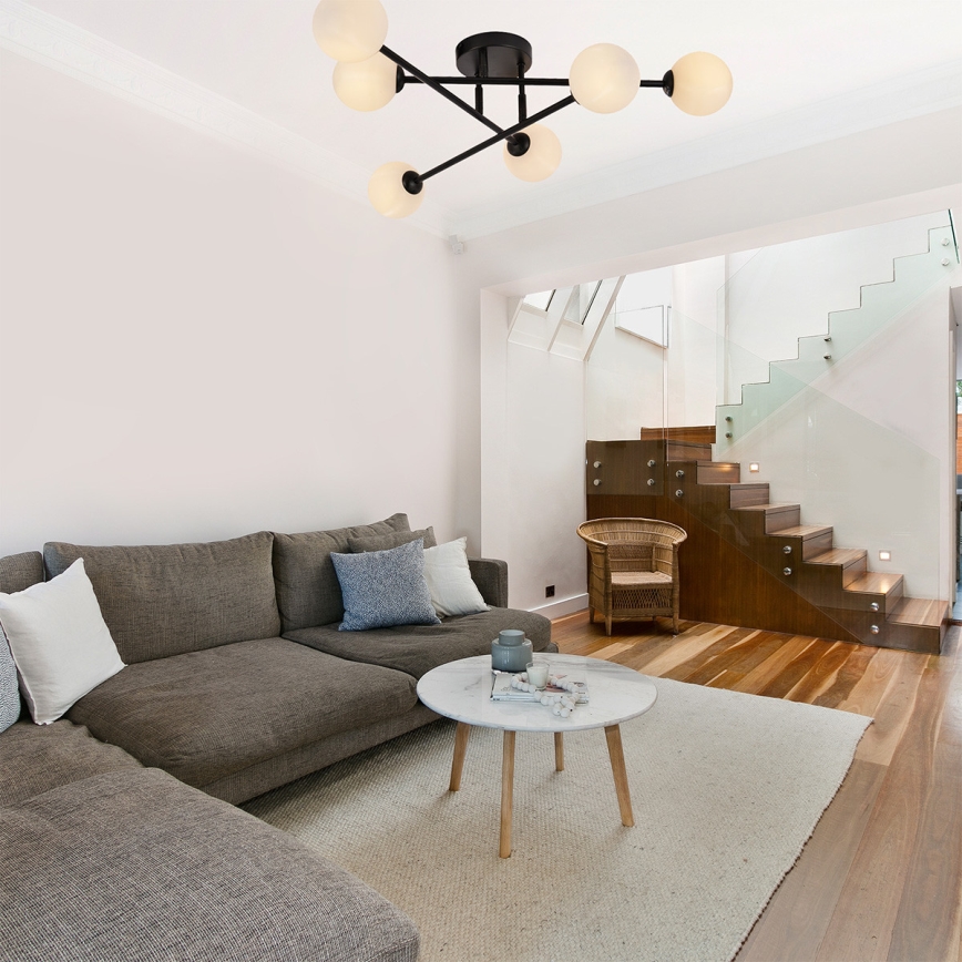 Plafoniera DORADO 6xG9/28W/230V nero