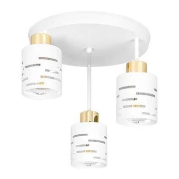 Plafoniera ELEN 3xE27/35W/230V bianco/oro