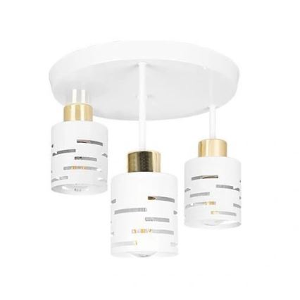 Plafoniera ELEN 3xE27/35W/230V bianco/oro