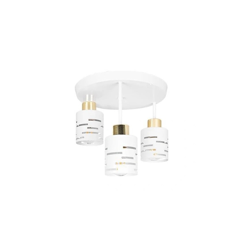 Plafoniera ELEN 3xE27/35W/230V bianco/oro