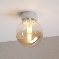 Plafoniera ELIAS 1xE14/5W/230V Ø 13 cm bianco/beige fumato
