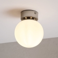 Plafoniera ELIAS 1xE14/5W/230V Ø 13 cm cromo opaco/bianco