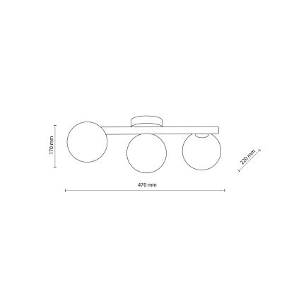 Plafoniera ELYON 3xG9/40W/230V, pino