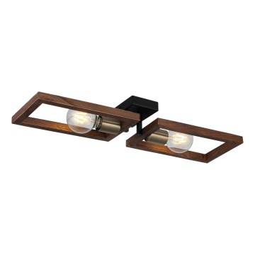 Plafoniera ERA 2xE27/40W/230V marrone