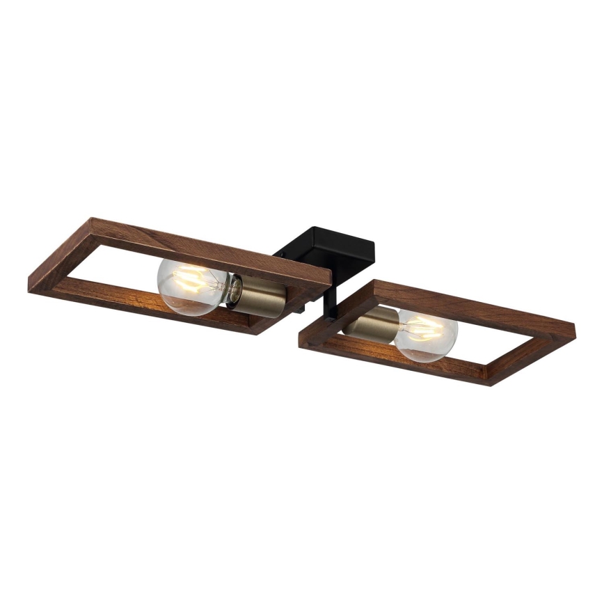 Plafoniera ERA 2xE27/40W/230V marrone