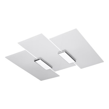 Plafoniera FABIANO 3xE27/60W/230V bianco/cromo lucido