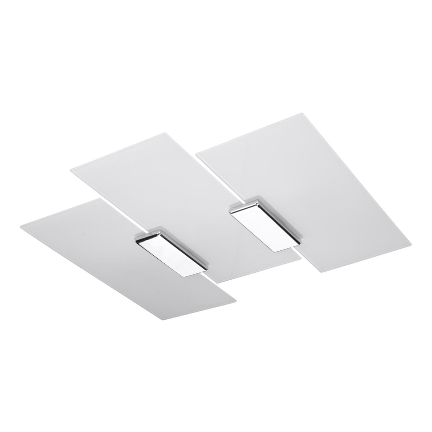 Plafoniera FABIANO 3xE27/60W/230V bianco/cromo lucido