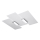 Plafoniera FABIANO 3xE27/60W/230V bianco/cromo lucido