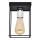 Plafoniera FINN 1xE27/15W/230V nero/cromo lucido
