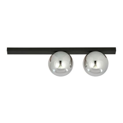Plafoniera FIT 2xE14/10W/230V nero/grigio