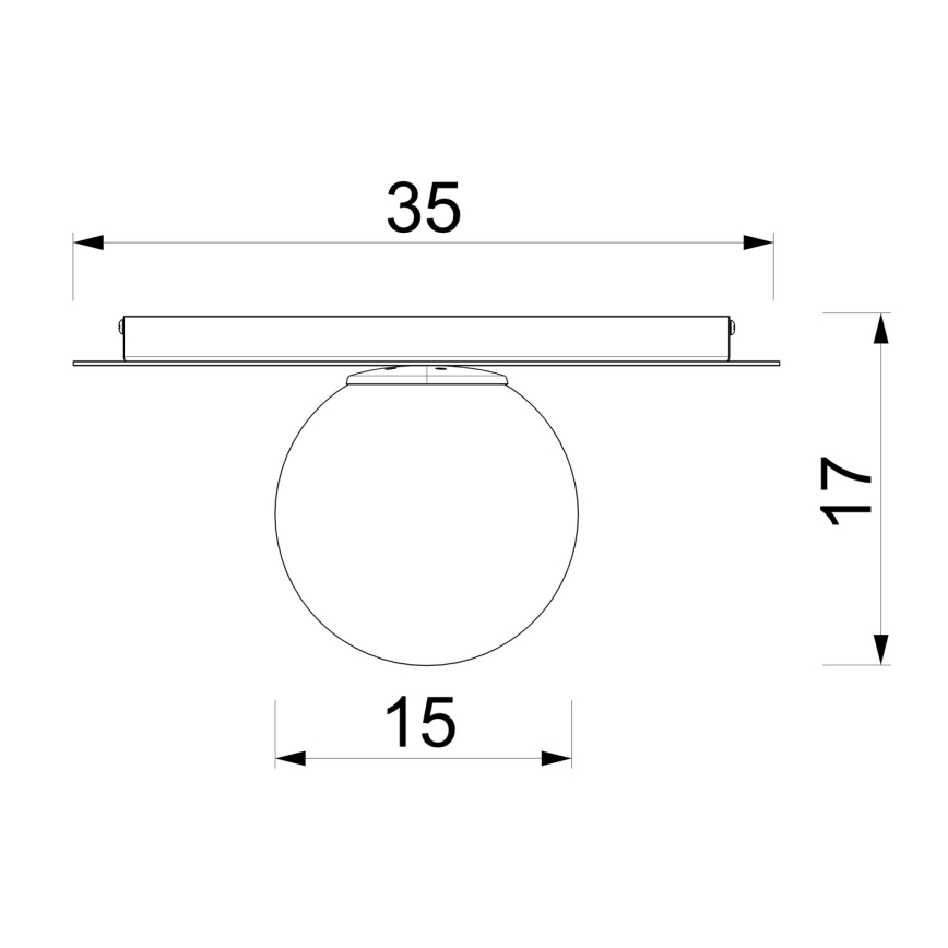Plafoniera FLAT 1xE27/15W/230V 55x60 cm marrone