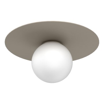 Plafoniera FLAT 1xE27/15W/230V Ø 35 cm beige