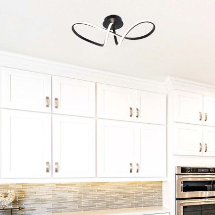 Plafoniera FLAVIA LED/33W/230V 24x61 cm nera