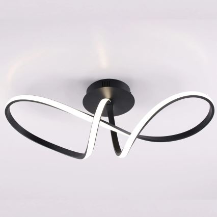 Plafoniera FLAVIA LED/33W/230V 24x61 cm nera