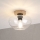 Plafoniera FLO WOOD 1xE27/15W/230V rovere/trasparente Ø 22 cm