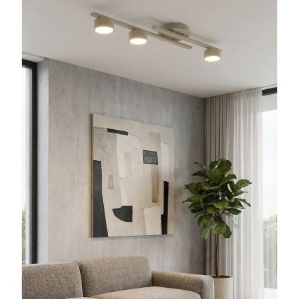 Plafoniera FRAGMENT 3xGX53/12W/230V beige