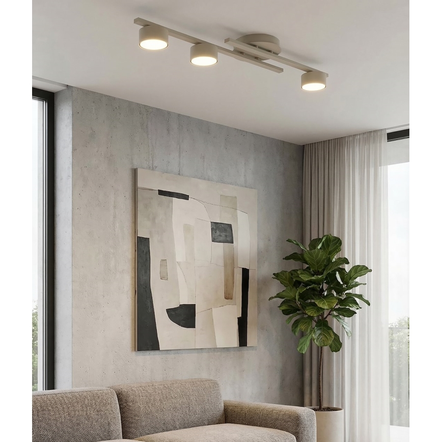 Plafoniera FRAGMENT 3xGX53/12W/230V beige