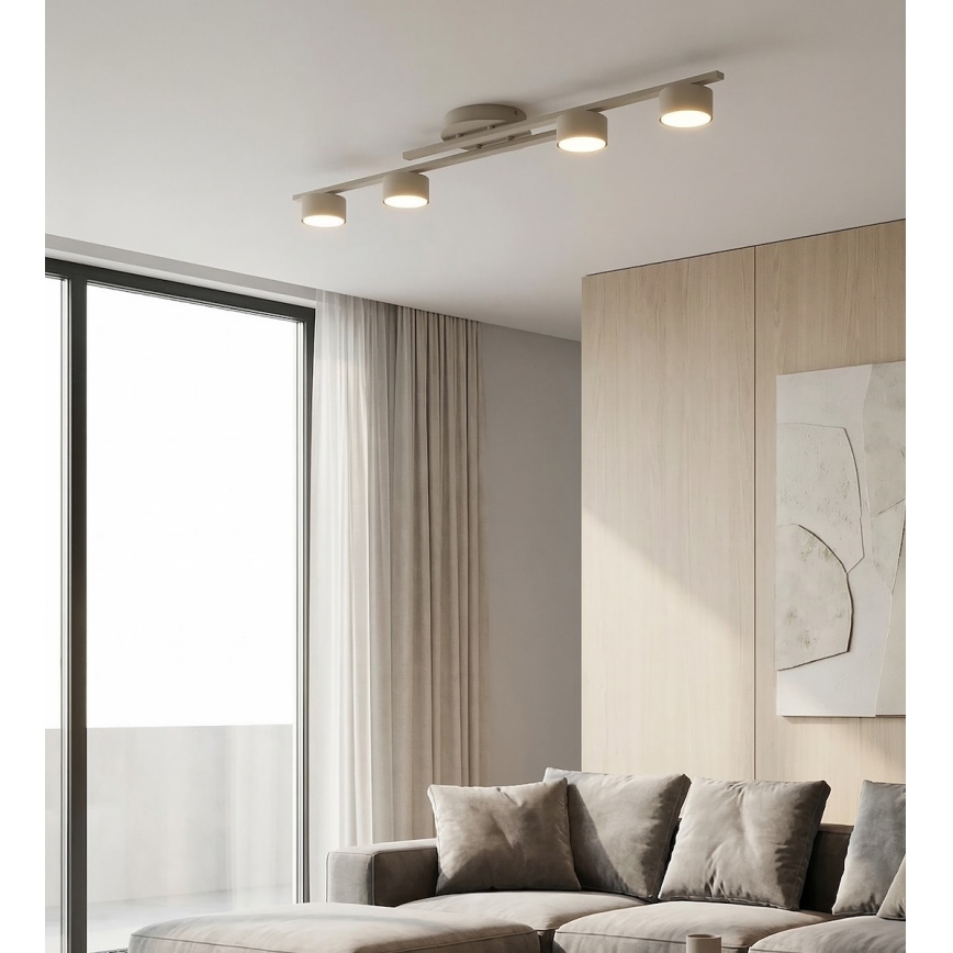 Plafoniera FRAGMENT 4xGX53/12W/230V beige