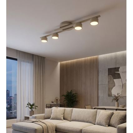 Plafoniera FRAGMENT 4xGX53/12W/230V beige