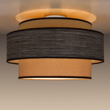 Plafoniera GRACE 1xE27/60W/230V diametro 40 cm beige/marrone