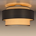 Plafoniera GRACE 1xE27/60W/230V diametro 40 cm color crema/grigio