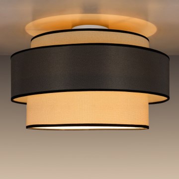Plafoniera GRACE 1xE27/60W/230V diametro 40 cm color crema/grigio