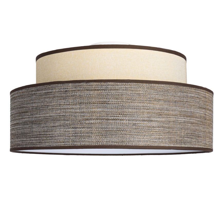 Plafoniera GRACE 1xE27/60W/230V diametro 40 cm color crema/marrone