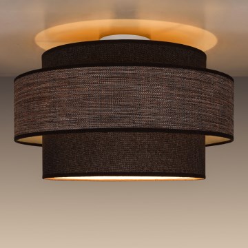 Plafoniera GRACE 1xE27/60W/230V diametro 40 cm marrone/beige