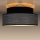 Plafoniera GRACE 1xE27/60W/230V diametro 40 cm nero/grigio