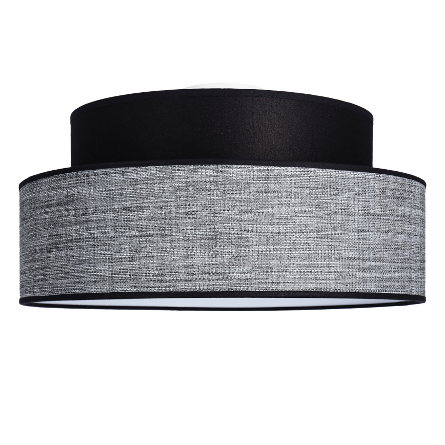 Plafoniera GRACE 1xE27/60W/230V nero/grigio