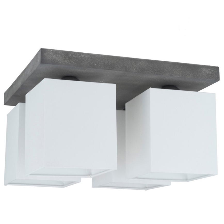 Plafoniera GREAT 4xE27/25W/230V cemento